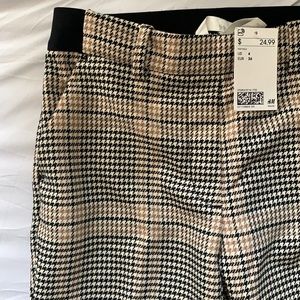High Waisted 90s Styled H&M Plaid Pants